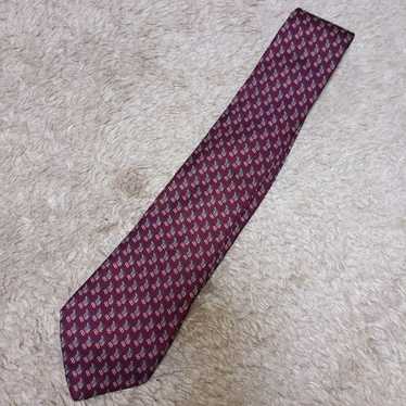 GUCCI Tie Vintage 100% Silk Wine Red