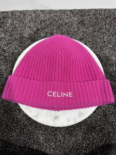 帽子 CELINE EMBROIDERED KNIT WOOL BEANIE Accessories | Celine Embroidered Knit Wool Beanie Off White
