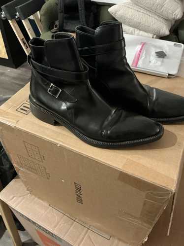 Hugo × Hugo Boss Mens Black Leather Hugo Boss Boot