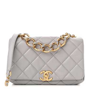 CHANEL Lambskin Quilted Medium Color Match Flap Gr