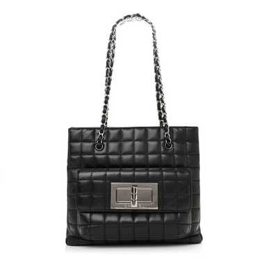 CHANEL Lambskin Quilted Chocolate Bar Mademoiselle