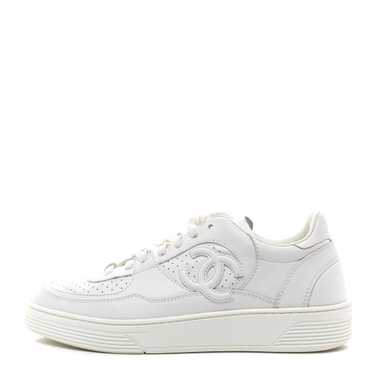 CHANEL Calfskin CC Womens Sneakers 39 White - image 1