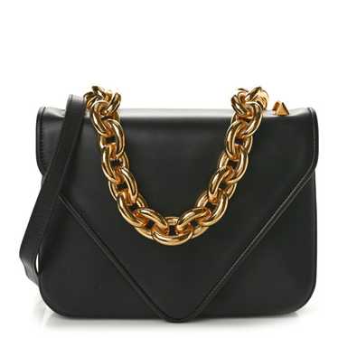 BOTTEGA VENETA Calfskin Mount Envelope Bag Black