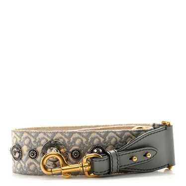 CHRISTIAN DIOR Oblique Studded Shoulder Strap Gris