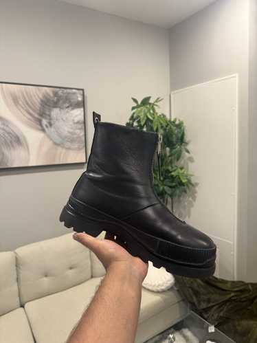 Diesel Black leather high top Zipper diesel Boots