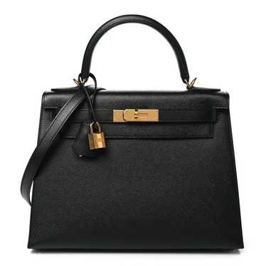 HERMES Epsom Kelly Sellier 28 Black