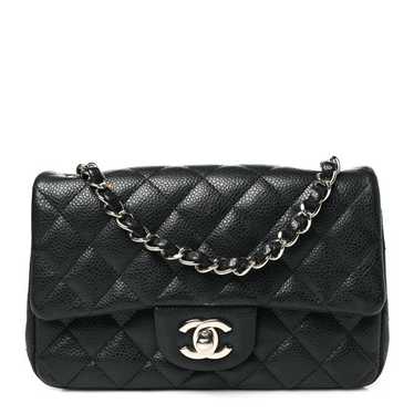 CHANEL Caviar Quilted Mini Rectangular Flap Black