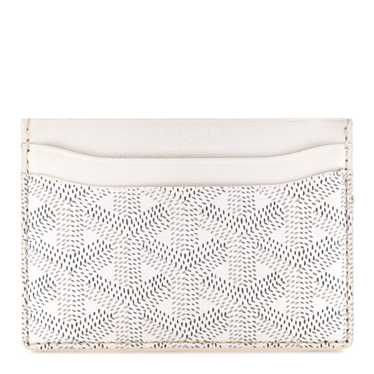 GOYARD Goyardine Saint Sulpice Card Holder White