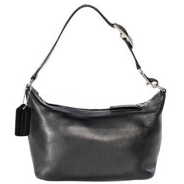 Vintage Coach Y2K Black Leather Shoulder Bag