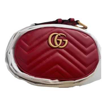 Gucci Gg Marmont Oval leather handbag