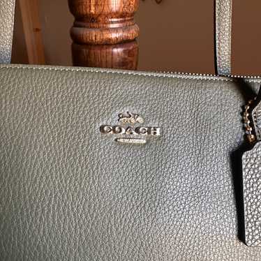 Coach Signature Zip Top Tote