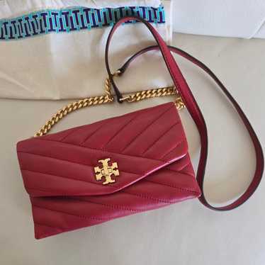 Tory Burch Kira Quilted Crossbody Bag in Red