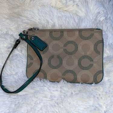 Vintage Coach "RARE" Ashley Dotted Op Art Wristlet