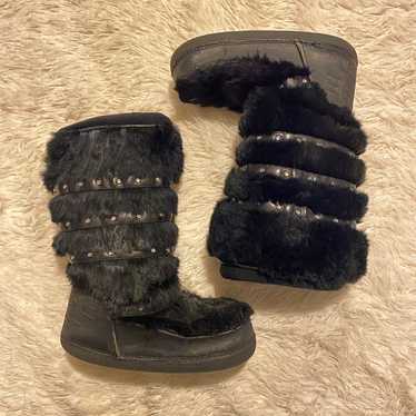 y2k rare bebe fur moon boots