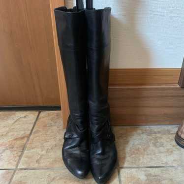 Au BANNISTER Black Long Boots with Heels