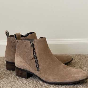 Paul Green Natalie Taupe Suede Ankle Booties