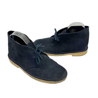 Clarks Women's Dark Navy Blue Suede Leather Lace U