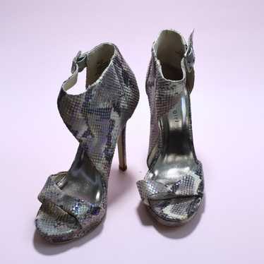 MADDEN GIRL Snake Skin Metallic Stilettos Women's 