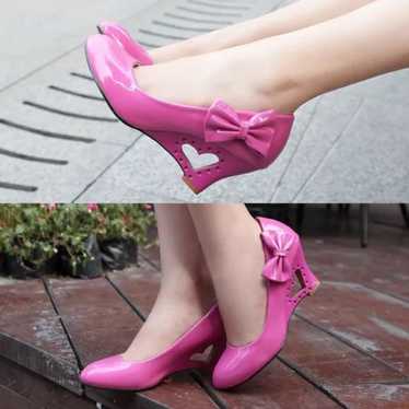 heart wedge heels