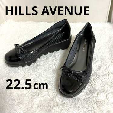 HILLS AVENUE Wave Sole Ribbon Black 22.5cm Thick S