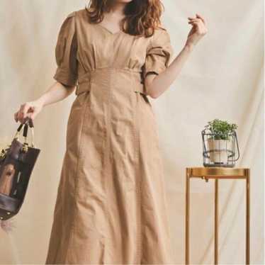 Noela Beige Autumn Winter Dress