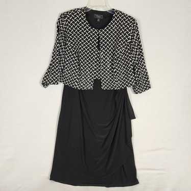 Dressbarn Collection Black & White Dress with Jack