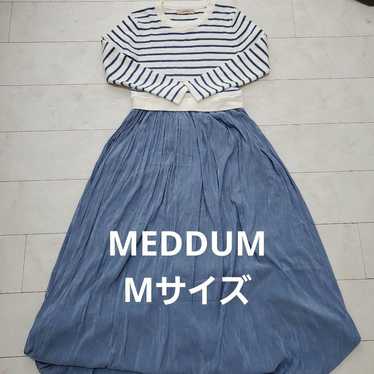 MEDDUM Blue and White Stripe Long Dress