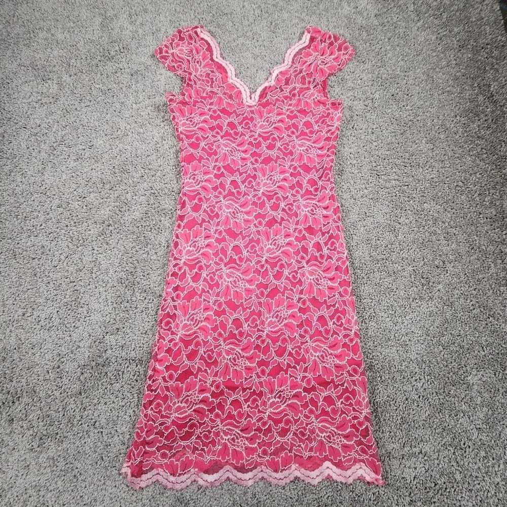 Jump Apparel Dress Sz Medium Pink Lace Sexy Fairy… - image 1