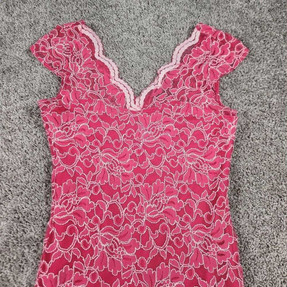 Jump Apparel Dress Sz Medium Pink Lace Sexy Fairy… - image 2