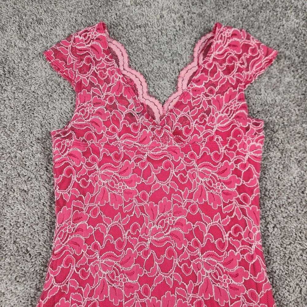 Jump Apparel Dress Sz Medium Pink Lace Sexy Fairy… - image 7