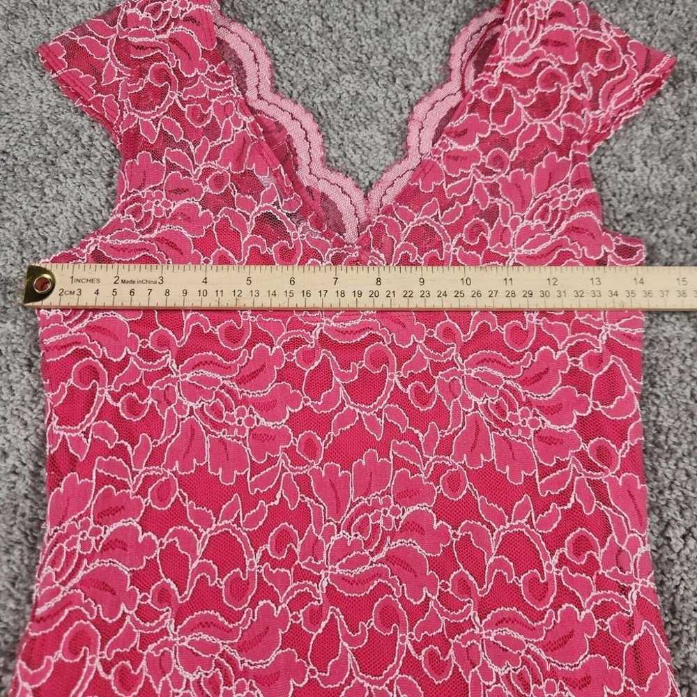 Jump Apparel Dress Sz Medium Pink Lace Sexy Fairy… - image 9