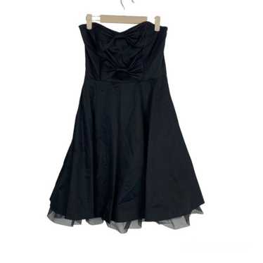 Betsey Johnson Black Bow Bodice Strapless Dress