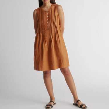 Quince 100% European Linen Sleeveless Swing Dress 