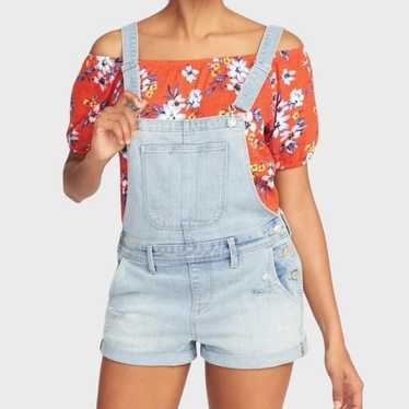 Old Navy Plus Size Denim Shortalls Size XXL Rolled