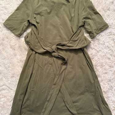 Lululemon Cotton Wrap-Front T-Shirt Dress - size 6