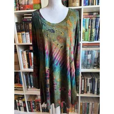 Boho Hippie Tie-Dye Dress