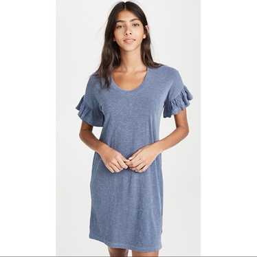 Sundry Short Ruffle Sleeve T-Shirt Dress