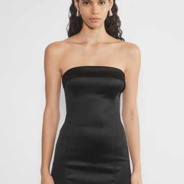 Aritzia Sunday Best Shimmer Satin Tube Dress