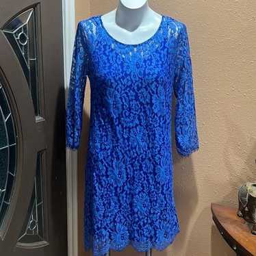 Hd in Paris anthropology blue lace dress