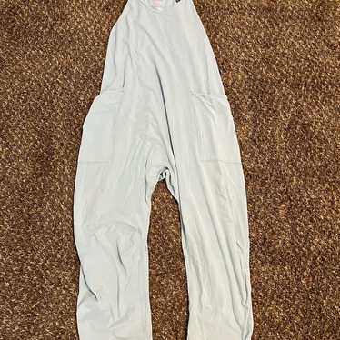 Free people movement light blue jumpsuit