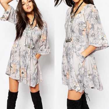 Free People Eyes On You Mini Dress Lavender Purple