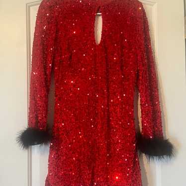 Red Sequin Dress