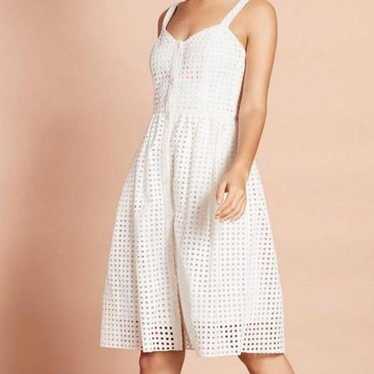 Brooks Brother Cotton-Blend Eyelet Dress