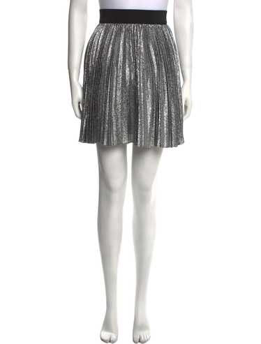 Alice + Olivia Skirt Metallic & Silver Pleated & G