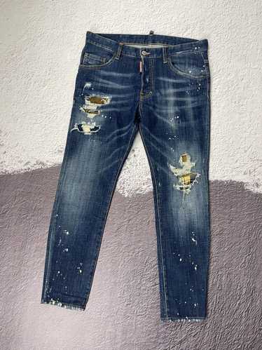 Dsquared2 × Luxury DSQUARED2 cropped JEANS - SKATE