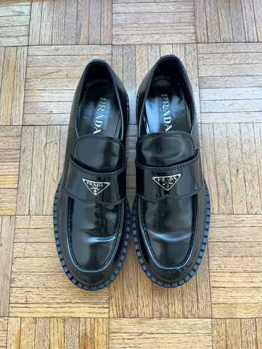 Prada Prada Loafers Black Patent Leather