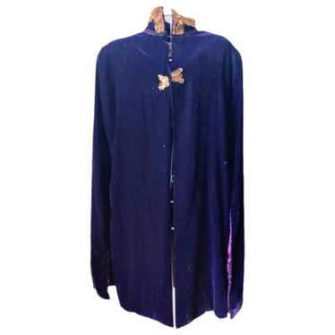 Non Signé / Unsigned Velvet cape