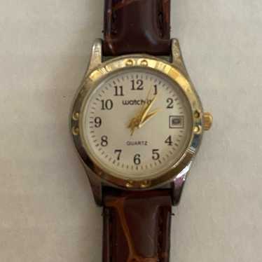 WATCH-IT Vintage Quartz Leather Band Ladies Watch 