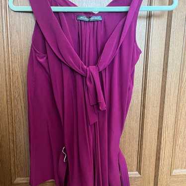 BALENCIAGA Silk Sleeveless Top Purple