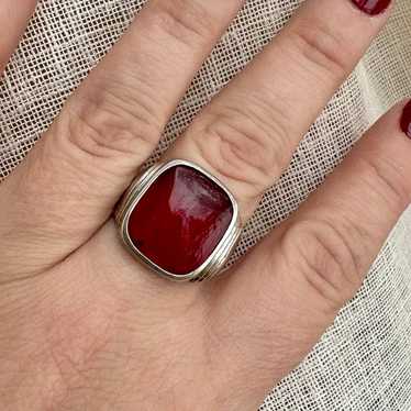 Sterling Silver Ruby Ring